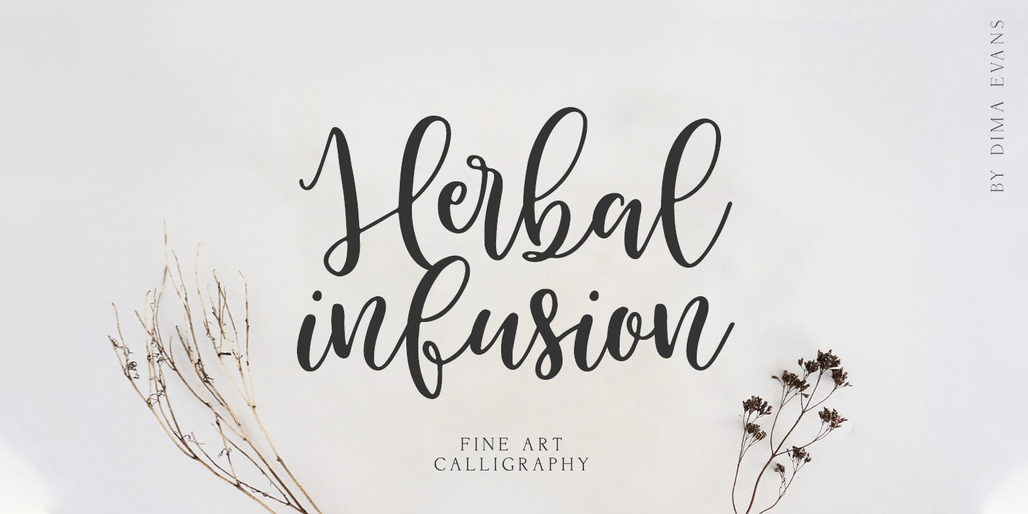 Herbal Infusion Font preview